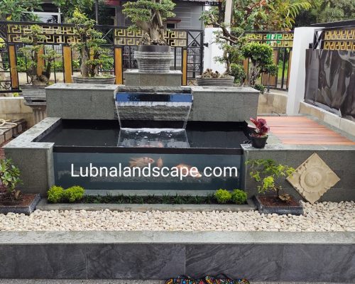 jasa kolam ikan minimalis